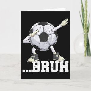 Tarjeta Fútbol de Dabbing Ll Bruh Divertido Hombres Mujere