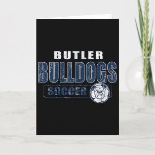 Tarjeta Fútbol de equipo vintage de Butler Bulldogs - Neut