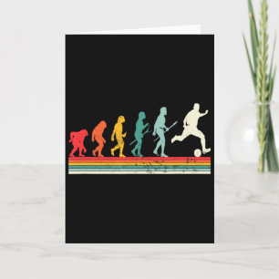Tarjeta Fútbol de Evolución Humana Deporte Fútbol Vintage 
