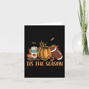 Tarjeta Futbol De Las Especias De Calabaza Es El Agradecim