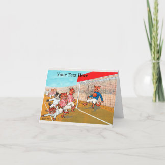 Tarjeta Fútbol de Louis Wain