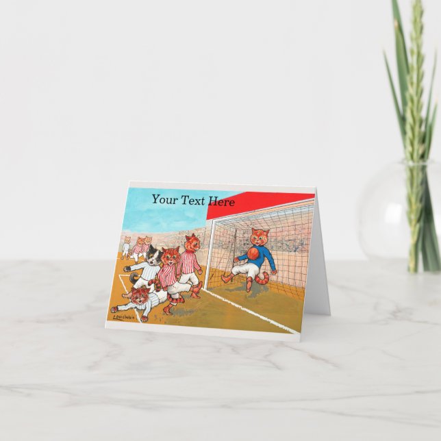Tarjeta Fútbol de Louis Wain (Anverso)