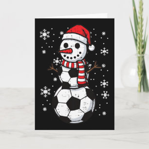 Tarjeta Fútbol de Navidad Ll Muñeco de Nieve Xmas Footll N