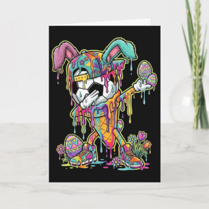 Tarjeta Fútbol de Pascua Helado Goteo Dapping Fútbol Goteo
