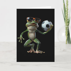 Tarjeta Fútbol de ranas 