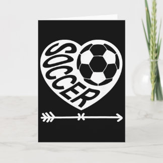 Tarjeta Fútbol de San Valentín Corazón Goteo Deporte Amor