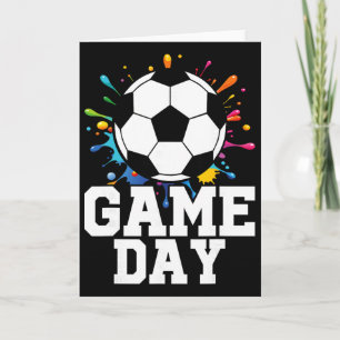 Tarjeta Fútbol del día del partido Día del partido