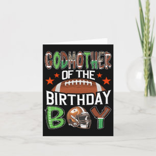 Tarjeta Fútbol Día De La Madrina Del Niño De Cumpleaños