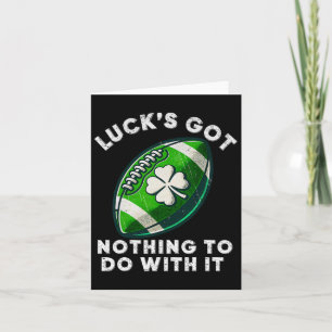 Tarjeta Fútbol Día de San Patricio Chicos Hombres Día de S