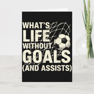 Tarjeta Fútbol Divertido Qué Es La Vida Sin Goles Jugador 