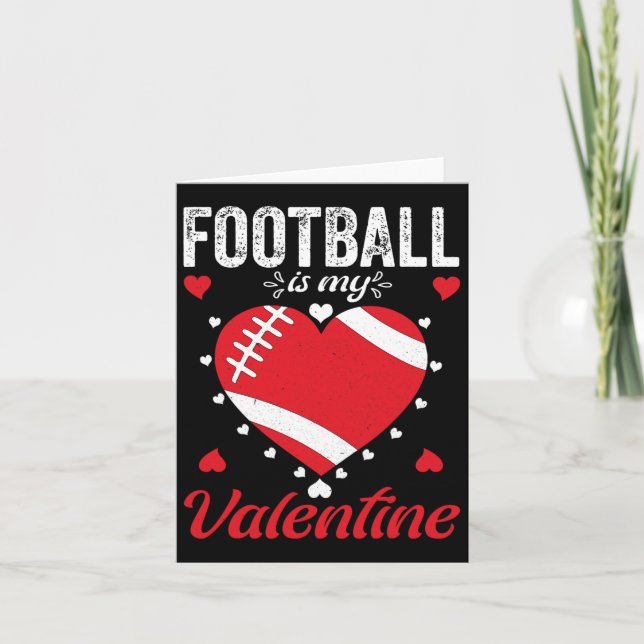 Tarjeta Fútbol Es Mi Corazón De San Valentín Ba  (Anverso)