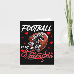 Tarjeta Fútbol es mi San Valentín Balón de Fútbol Corazón 