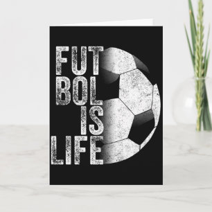 Tarjeta Fútbol Es Vida Equipo De Fútbol Balón Aficionados 