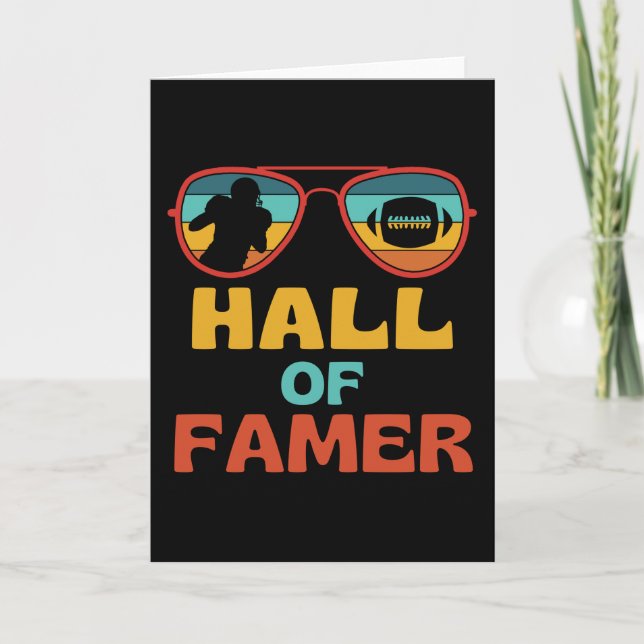 Tarjeta Fútbol Famoso Retro Fútbol Americano (Anverso)