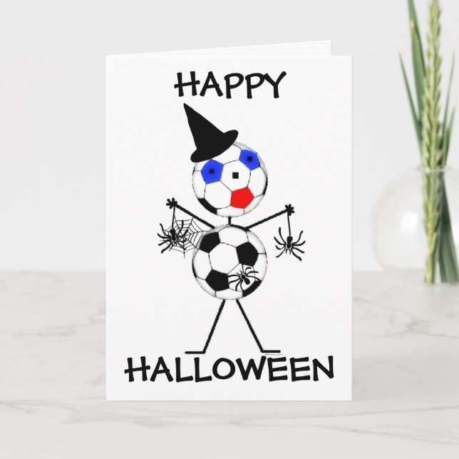 Tarjeta Fútbol Feliz Halloween (Anverso)