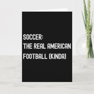 Tarjeta Fútbol Footbyll Divertido Fan Americano Juega Part