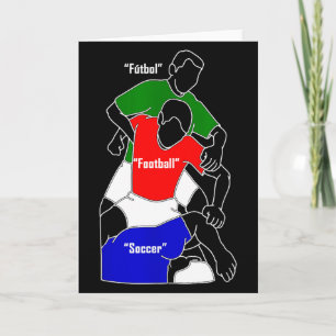 Tarjeta Fútbol Fútbol divertido 