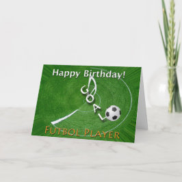 Tarjeta Futbol Futbol Feliz Cumpleaños Jugador