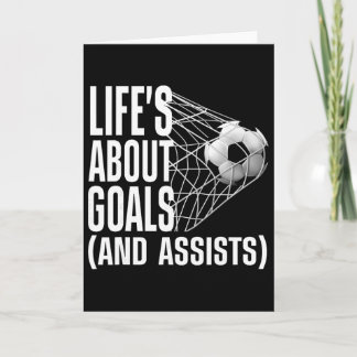 Tarjeta Fútbol genial para hombres y mujeres amantes del f