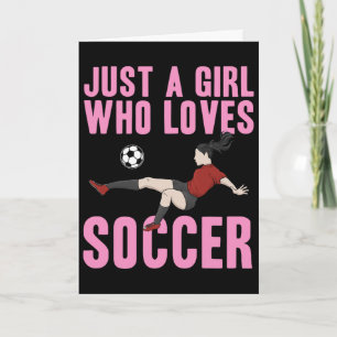 Tarjeta Fútbol genial para mujeres chicas mamá jugadora de