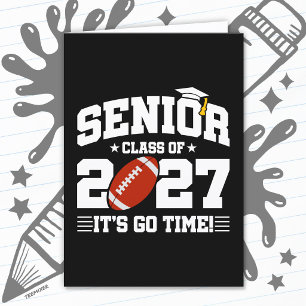 Tarjeta Fútbol Graduación Hora de Ir Clase Superior de 202