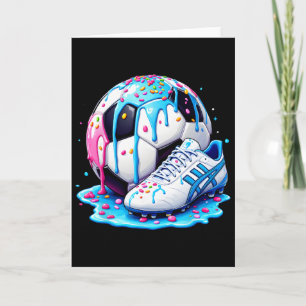 Tarjeta Fútbol Helado Purpurina Tema Juventud Respeta El