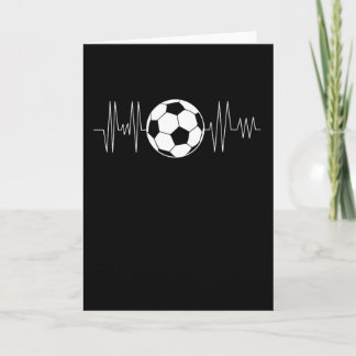 Tarjeta Fútbol latido, balón de fútbol latido