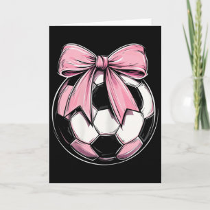 Tarjeta Fútbol Lazo Coqueto Rosado Byll Cinta Delicada Niñ