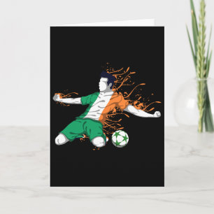 Tarjeta Fútbol Nacional Irlanda - Amor por el Fútbol Bande