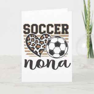 Tarjeta Fútbol Nona Leopard Corazón Familia Combinación