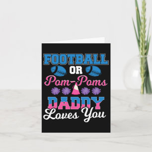 Tarjeta Fútbol o Pom Pom Papá te ama - Fútbol Gen