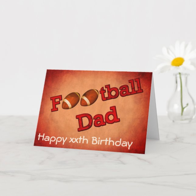 Tarjeta Fútbol Papá Noel Cumpleaños (Planta pequeña)