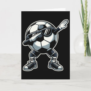 Tarjeta Fútbol Por Byll Dabbing Jugador Divertido Fútbol _
