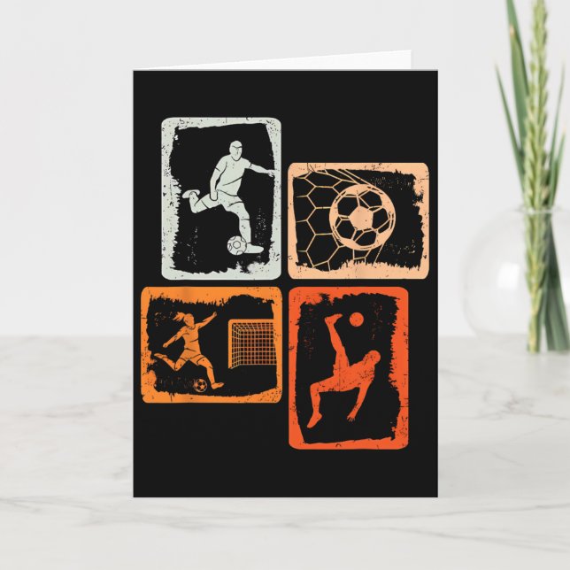 Tarjeta Fútbol Retro Coloreado  (Anverso)