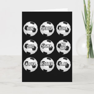 Tarjeta Fútbol Skibidi Rizzler Sigma Chico Rizz Fútbol Div