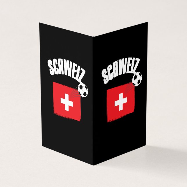 Tarjeta Fútbol Suiza Schweiz (Exterior)
