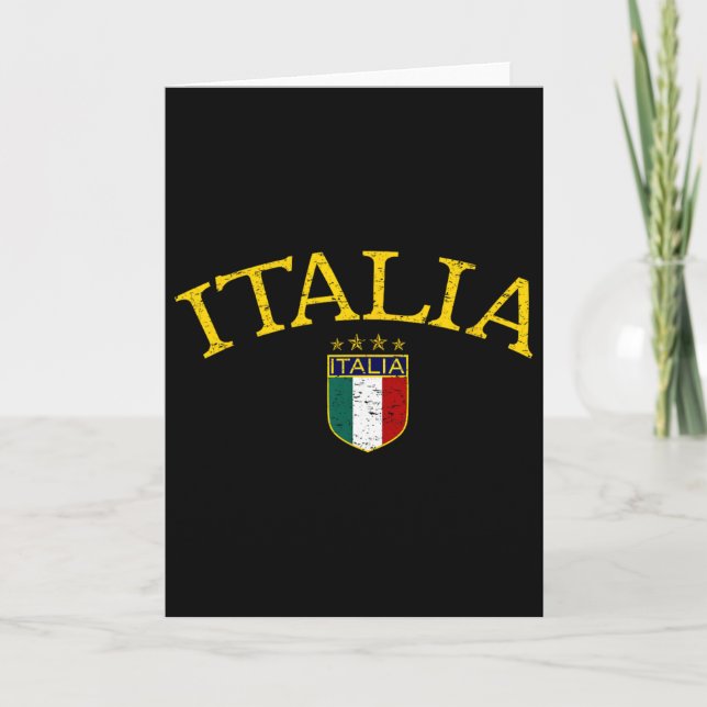 Tarjeta Fútbol Vintage Italia  (Anverso)