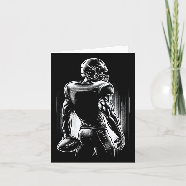 Tarjeta Futbolista Americano (Anverso)