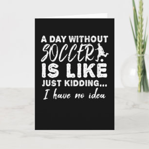 Tarjeta Futbolista de fútbol diciendo "Regalo" idea actual