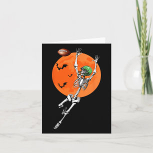 Tarjeta Futbolista de Skeleton Halloween