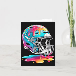 Tarjeta Futbolista Del Helmet Ice Cream Drin