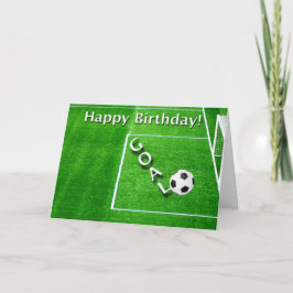 Tarjeta Futbolista Feliz Cumpleaños