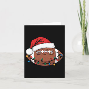 Tarjeta Futbolista navidad Xmas enciende Santa Sports