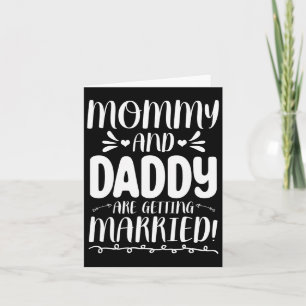 Tarjeta Futura Novia Y Madres, Mamá Y Papá Se Están Quedan