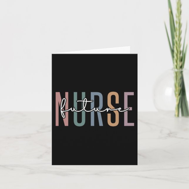 Tarjeta Future Nurse | Nurse in training gifts (Anverso)