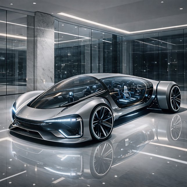 Tarjeta Futuristic Luxury Supercar Design Print (Subido por el creador)