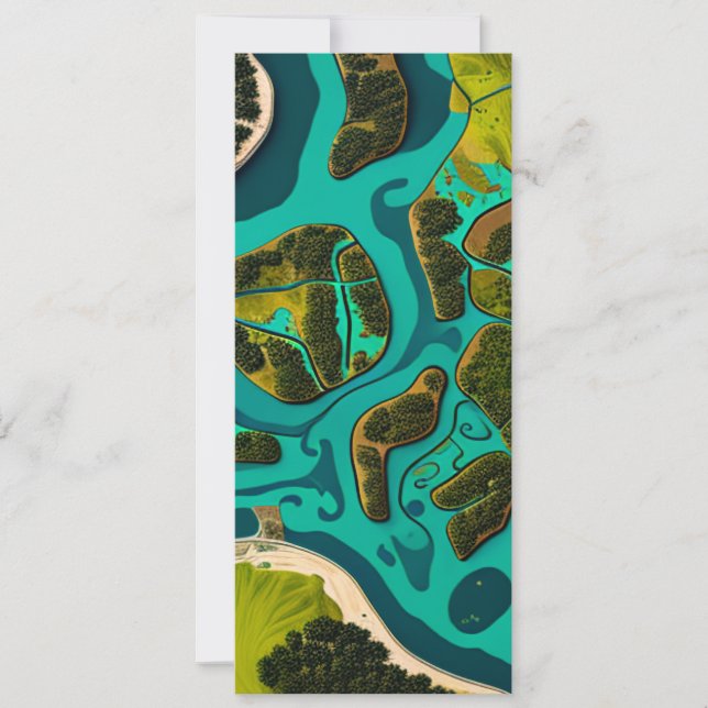 Tarjeta Futuristic Marshlands (Anverso)