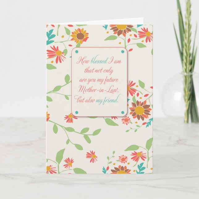 Tarjeta Futuro Día de la Madre en la Ley Religiosa (Anverso)