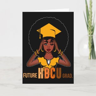 Tarjeta Futuro graduado de Hbcu Historia Mujer universitar