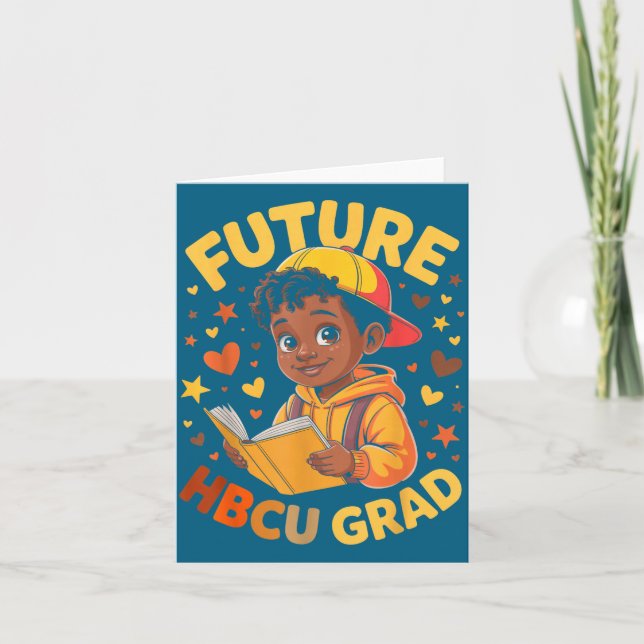 Tarjeta Futuro graduado de Hbcu ilustración de Juneteenth  (Anverso)